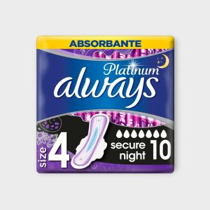ALWAYS PADS ULTRA 10 PLATINUM SECURE NIGHT