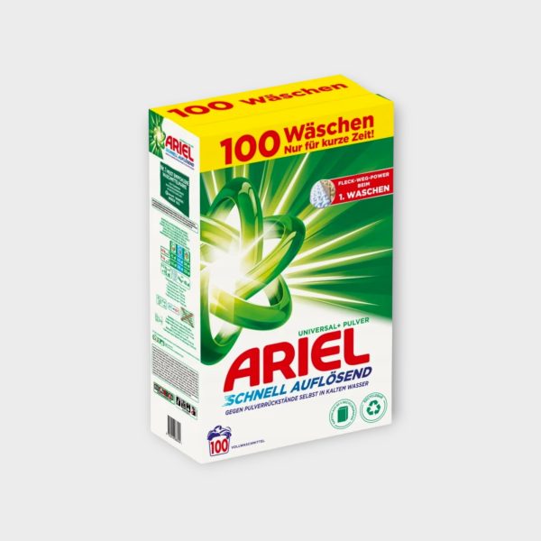 Ariel white washing powder 6 kg 100 washes