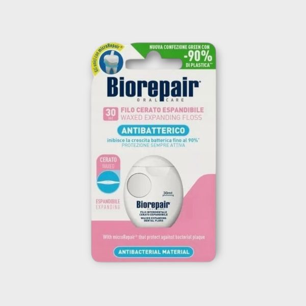Biorepair Waxed expanding dental floss 30 mt