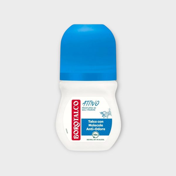 Borotalco Roll-On Deodorant for Active People Sea Salt 50 ml