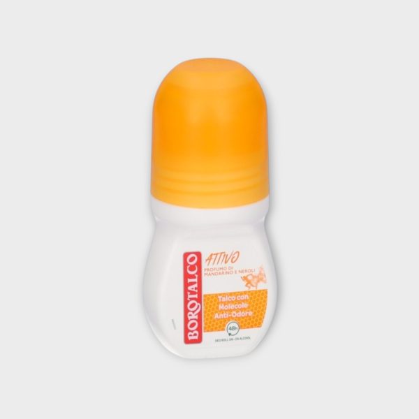 Borotalco Roll-On Deodorant for Active People Mandarin and Neroli 50 ml