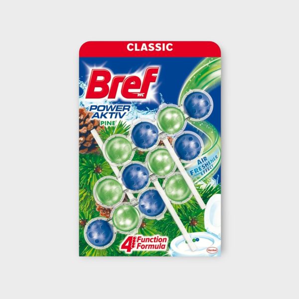 BRE006.jpg Bref Power Aktiv Pine Forest Toilet Balls 3x50g