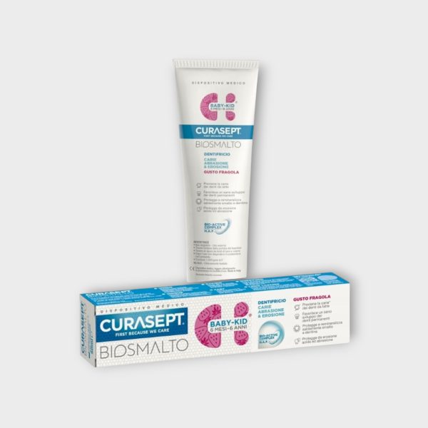 Curasept Biosmalto Baby-Kid Strawberry Toothpaste 50ml