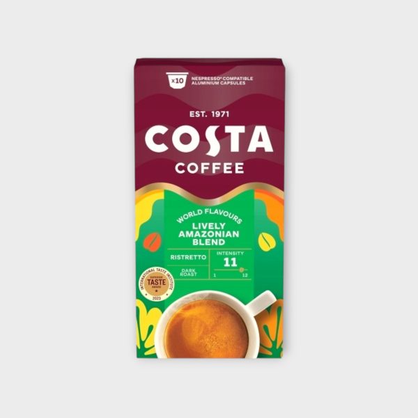 COSTA Capsules for NESPRESSO COSTA Coffee Lively Amazonian Blend 10 pcs.