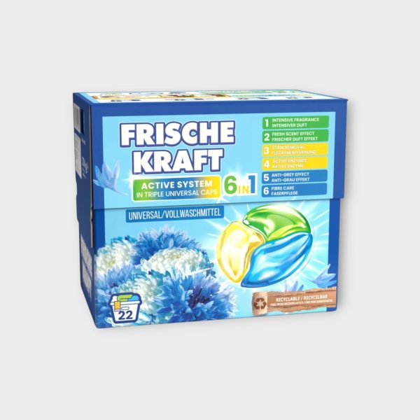 Frische Kraft Universal 6-in-1 Laundry Capsules 22 pcs