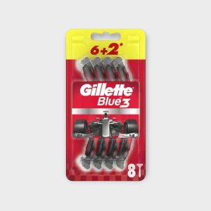 Gillette BLUE 3 PLUS RED 6+2 pcs