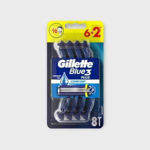 GIL030.jpg Gillette Blue 3 Comfort Plus Disposable Razors 8 Pack