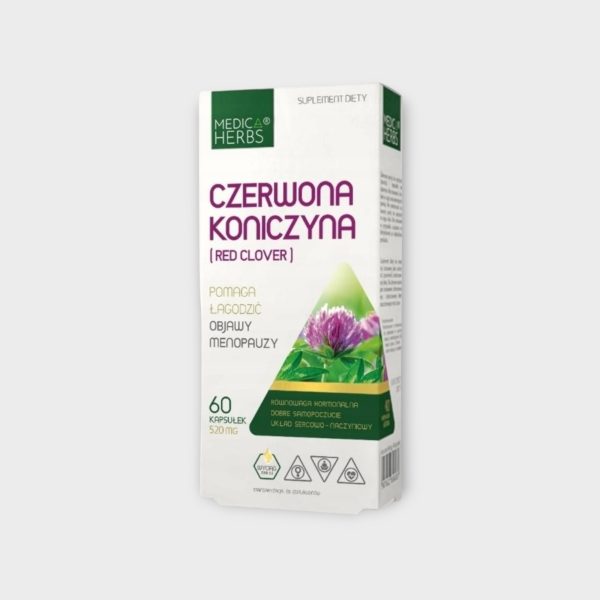 MED002.jpg Medica Herbs Red Clover RED CLOVER extract 60 caps MENOPAUSE Heart