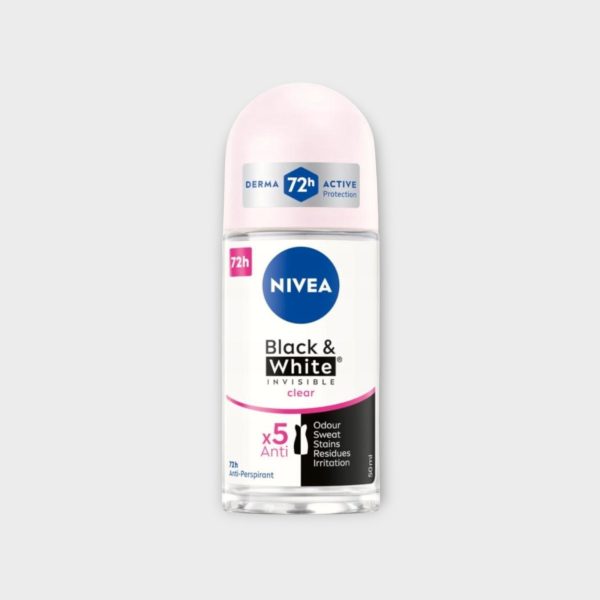 NIV007.jpg NIVEA DEO ROLL ON INVISIBLE BLACK & WHITE 50ML