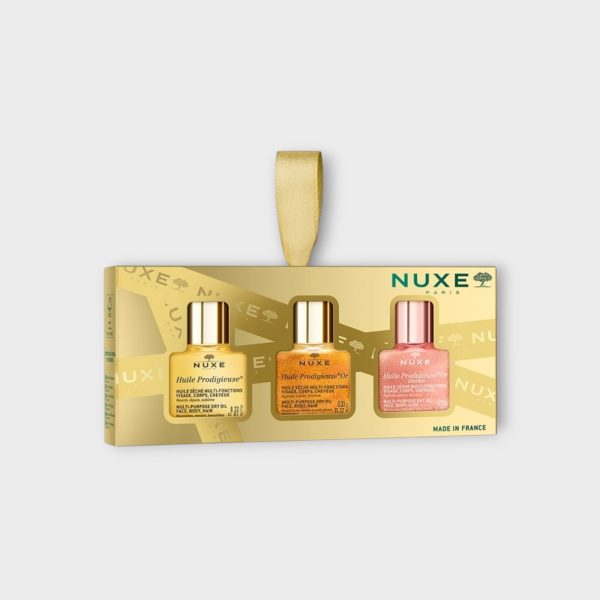 NUX043.jpg Set Nuxe Huile Prodigieuse Noël 3*10 ml