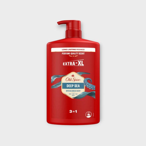 OLD013.jpg Old Spice Shower Gel, Shampoo 3in1 Deep Sea Pump 1000 ml