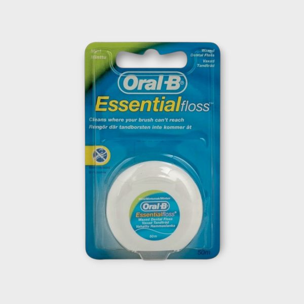 ORB011.jpg Oral-B Essential Waxed Floss 50m Mint
