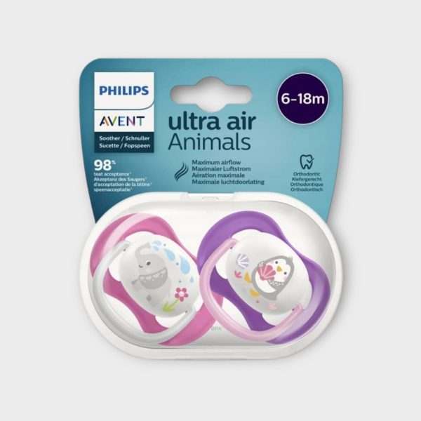 Philips Avent Ultra Air Soother 6-18 m girl 2 pcs