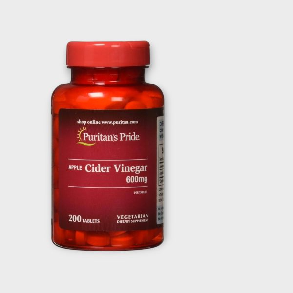 Puritan's Pride Apple Cider Vinegar 600 mg (200 Tablets)