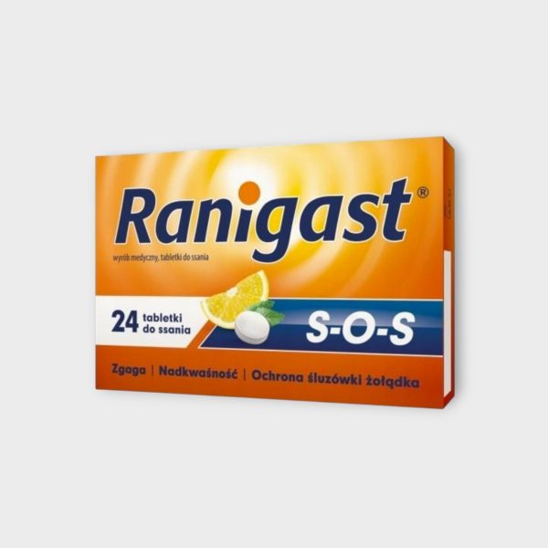 RAN001.jpg Ranigast SOS 24 tablets Heartburn and Hyperacidity
