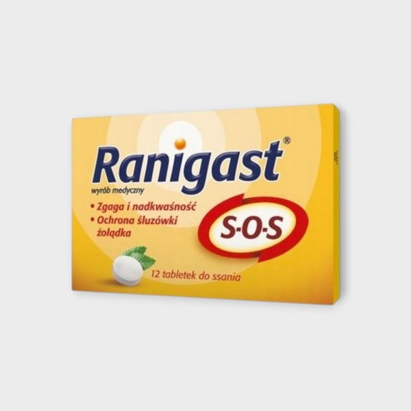 Ranigast SOS for sucking, 12 tablets