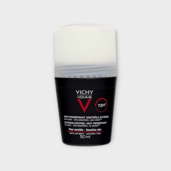 Vichy Homme 72h roll-on 50ml (in duo packs)