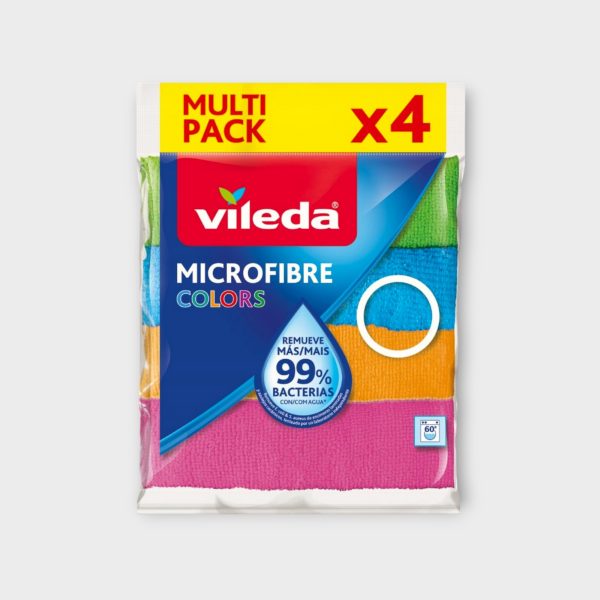 VILEDA Microfibre Colors Cloth 4 pcs.