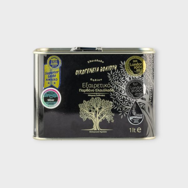 GREEK Extra Virgin Olive Oil Voliotis Family 1L Can