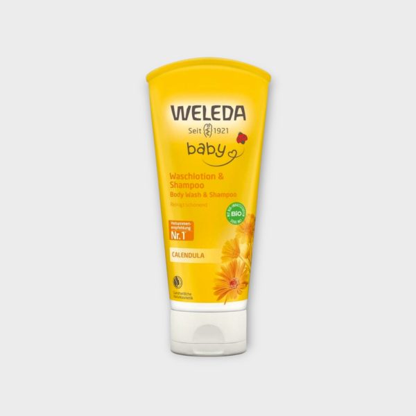 Weleda Baby Calendula Shampoo and Body Wash for Babies with Calendula 200 ml