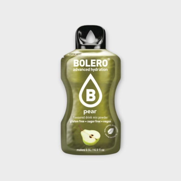 BOL034.jpg Bolero Pear powdered drink with stevia 3 g sachet