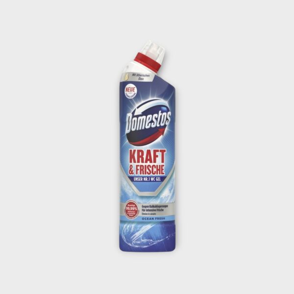 DOM012.jpg Domestos Kraft & Fresh Ocean Fresh toilet cleaning gel 750 ml