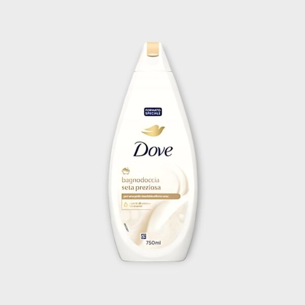 Dove Silk shower and bath gel twin pack 2x750 ml