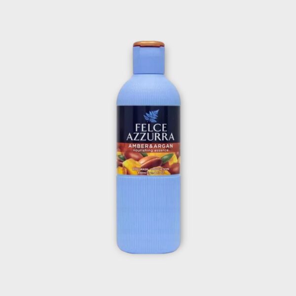 FEL008.jpg Felce Azzurra Argan Amber Italian shower gel 650 ml bottle