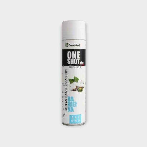 Freshtek One Shot Cotton air freshener and odour neutraliser 600 ml