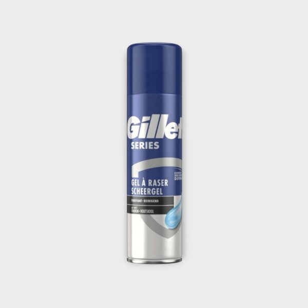 Gillette Series Cleansing Charcoal shaving gel for men 200 ml