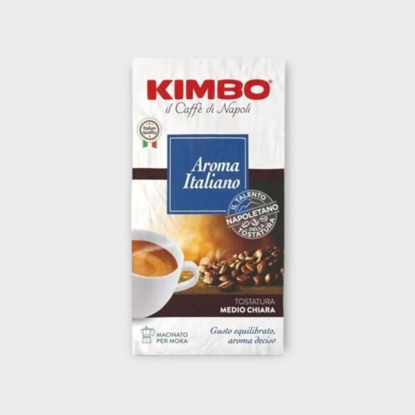 Kimbo Aroma Italiano Ground Coffee 250g Italian Espresso Blend